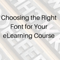 fonts and elearning