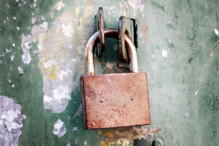 rusted lock