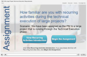 Assignment selection screen