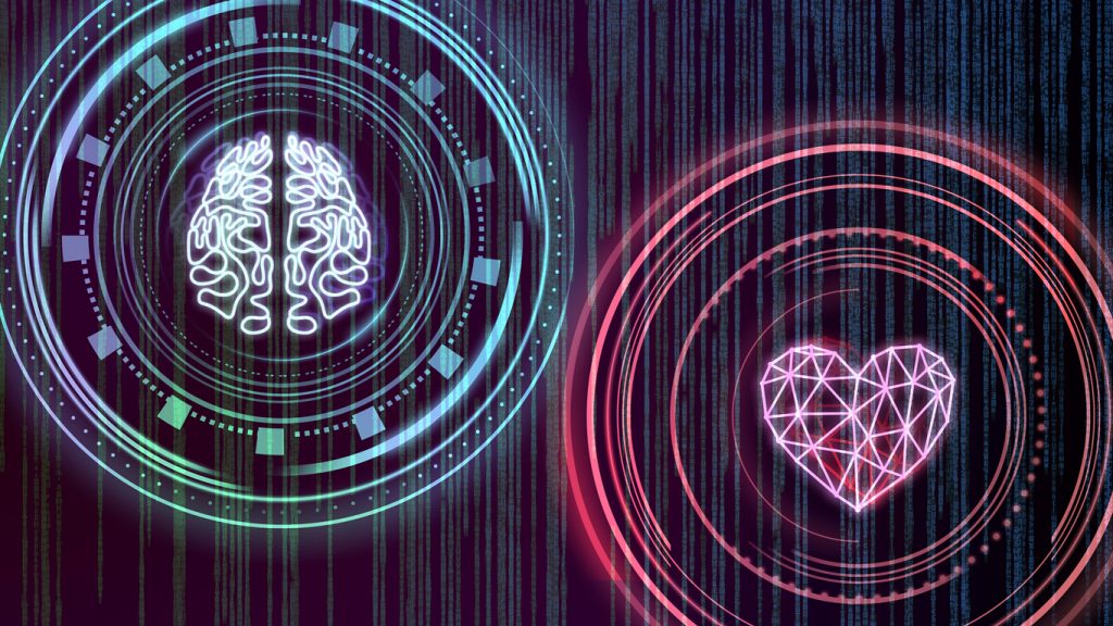 Heart and brain. Digital interface